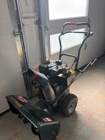 Gas powered snow thrower , View more