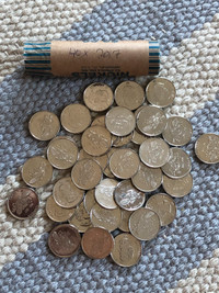 Full roll 2017 nickels coins