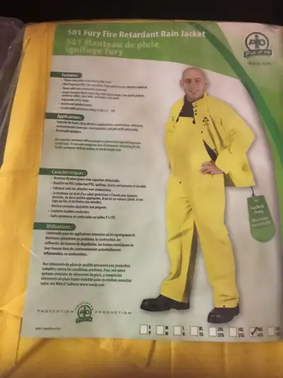 NEW PIO (Put it On) 501 Fury Fire Retardant Rain Jacket, View more