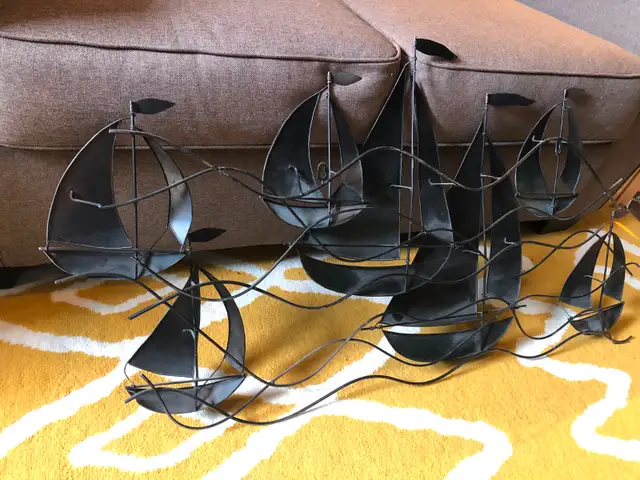 Decorative metal wall sailboats63871130803459122