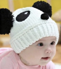 Panda baby hat