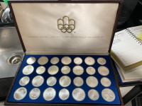 Silver 1976 Olympic coin set. 