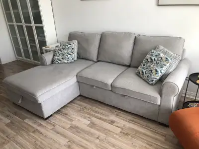 Chaise Sectional Sofa Sleeper w/ Storage, View more