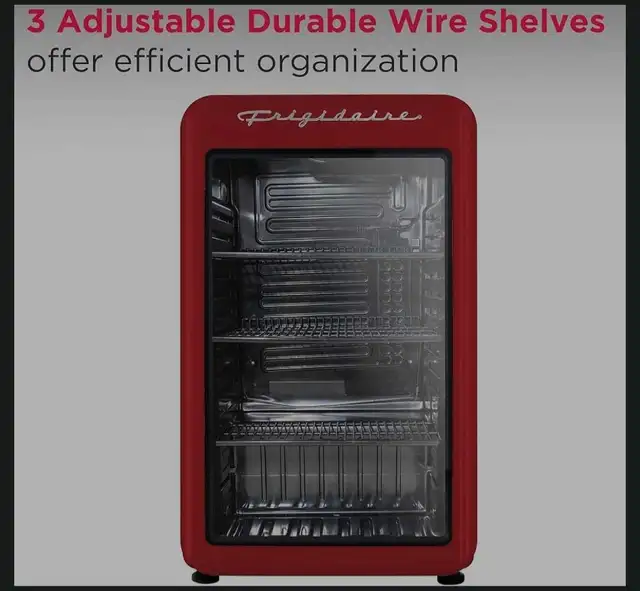 NIB - Frigidaire Retro Mini Refridgerator - 3.3 cu.ft- Red in Refrigerators in Barrie - Image 5
