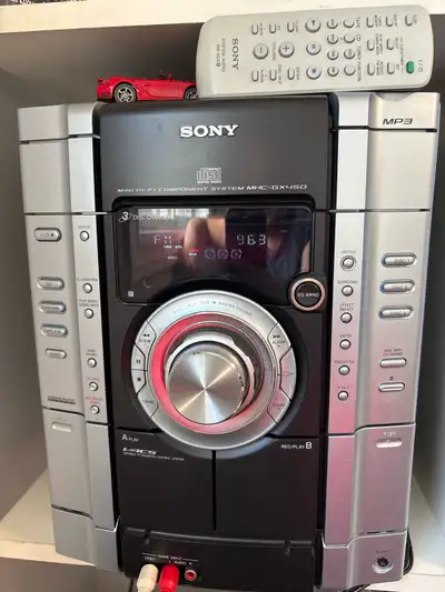sony stereo mhc- gx450, View more