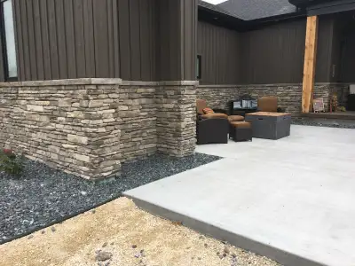 Cultured stone Brick stone repointing Planters repair Tyndall stone Stone foundation repairs Patio b...