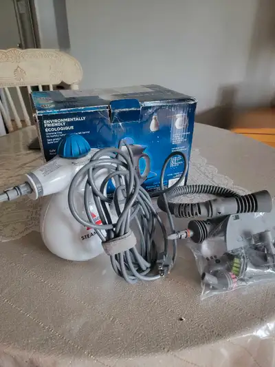This is a Bissell Steam Shot hard surface cleaner that's great for detailing and cleaning those hard...