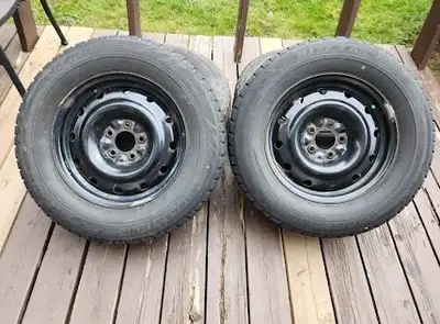 Steel wheels. But the tires must be changed. Tires Size: 235/65/R16 Rim Size: 16 x 6.5 Bolt Pattern:...