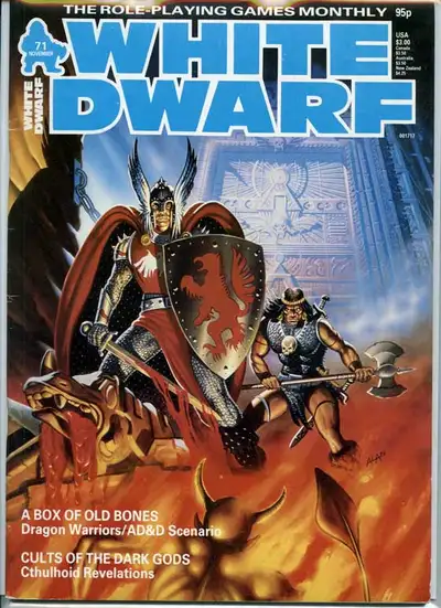 White Dwarf Magazine #71 AD&D Scenario Cthulhoid GODS, View more