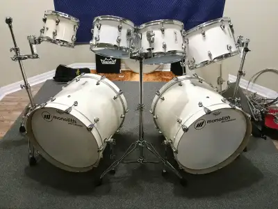 Monolith Fiberglass 7 Piece Double Bass Shell Pack. No Hardware!, View more