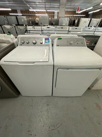 Laveuse Secheuse blanche washer dryer GE White Top load Agitator