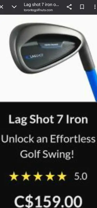 lag shot 7 iron golf training tool, View more