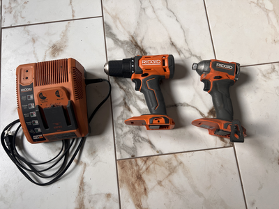 Ridgid Drill Driver and Charger, View more