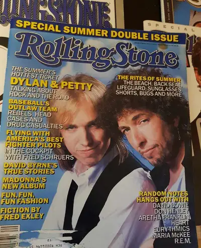 5 "Rolling Stone magazine's "(1986,1987,1990, 1992,1994 ) plus 1 "Record " magazine from 1985.