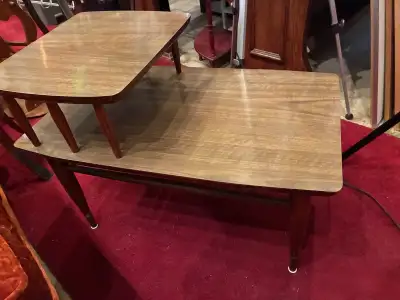 Pair vintage end tables , View more