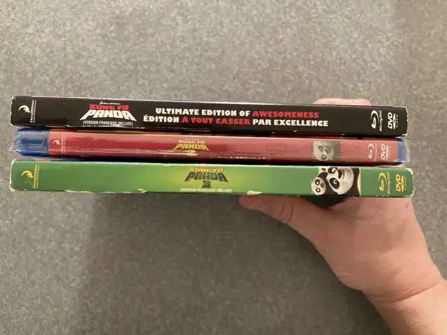 New sealed Kung Fu Panda 1 2 3 Blurays with dvd63347536831491122
