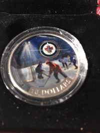COIN - 2017 $10 FINE SILVER PASSION TO PLAY WINNIPEG JETS