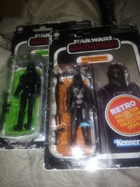 Star Wars Retro Collection Mandalorian and Death Trooper Figures