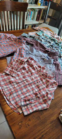Seven button up shirts size 3T