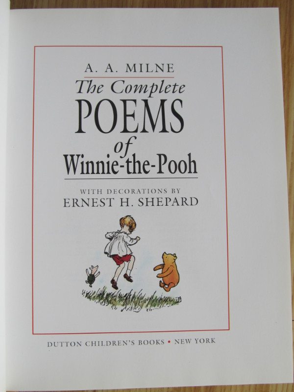The Complete POEMS of Winnie-the-Pooh by A. A. Milne – 1998 in Children & Young Adult in City of Halifax - Image 2