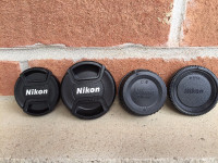 Nikon lens caps, lens hoods, lens protective pouch