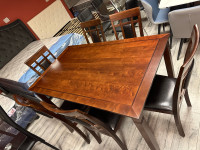Brand new 7pc wooden dining set on sale