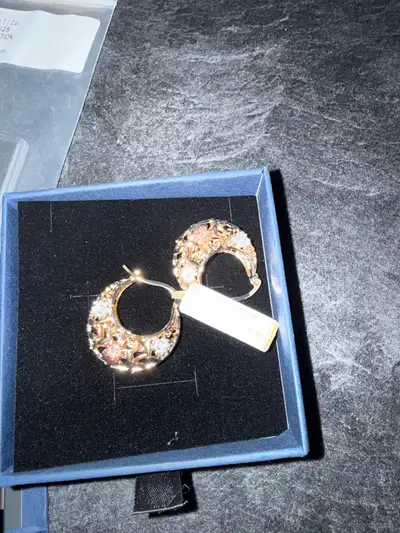 18KT Gold Plated Hoop Earrings, View more