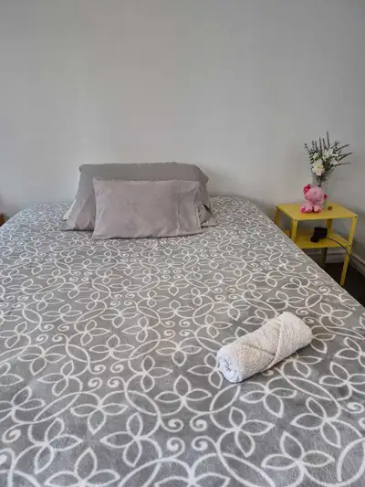 Furnished bedroom for one person available near York University. $900/ month. Flexible term 1 to 6 m...