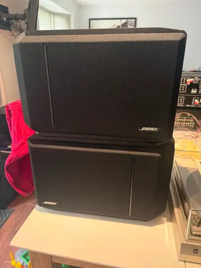 Bose Series IV 201 & 301 speakers with stands, View more