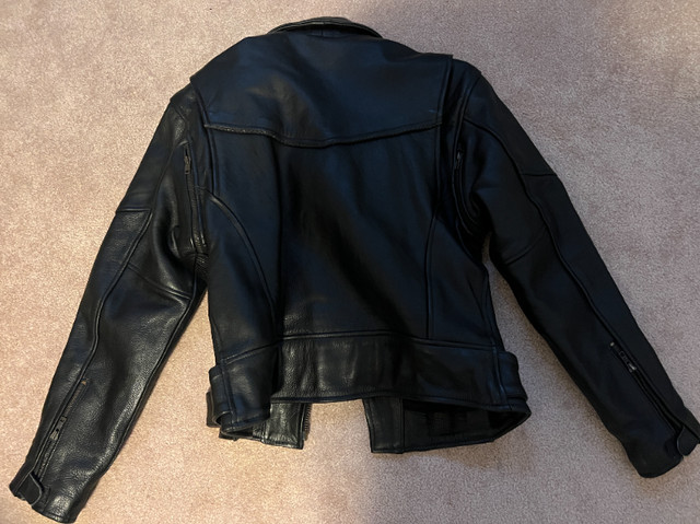 black leather jacket biker in Men's in Mississauga / Peel Region - Image 2