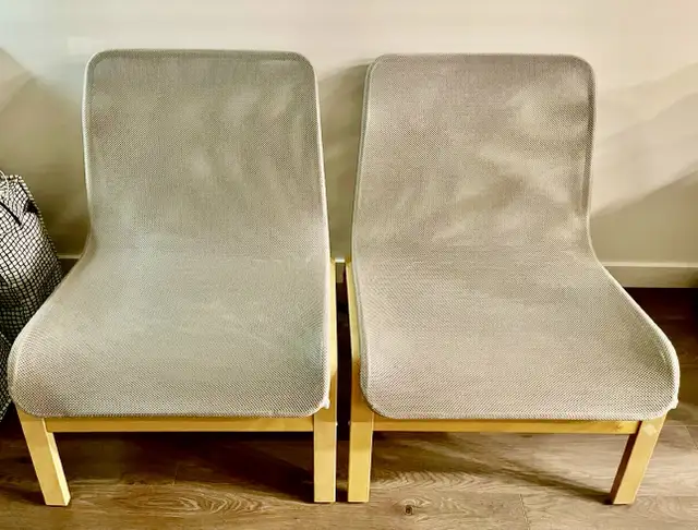2 IKEA chairs_Pair of IKEA NILSEN Grey Mesh Chairs in Chairs & Recliners in Richmond - Image 2