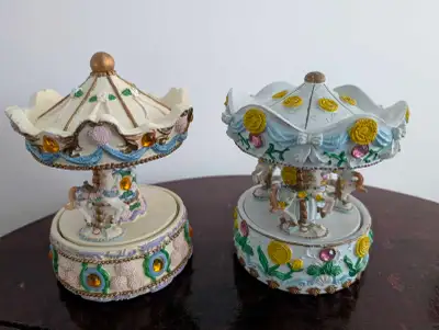 Mini Carousel Music Boxes – $4.00 each, View more