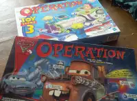 2 Disney Pixar Operation Board Games, Cars / Toy Story 3, $15 Ea