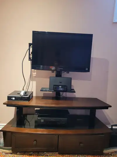 TV stand with mount, View more