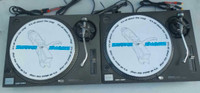 technics sl-1200MK2 direct drive turntables