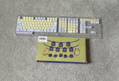 Bring a sweet, playful vibe to your desktop with this adorable, never-used set of novelty keycaps! T...