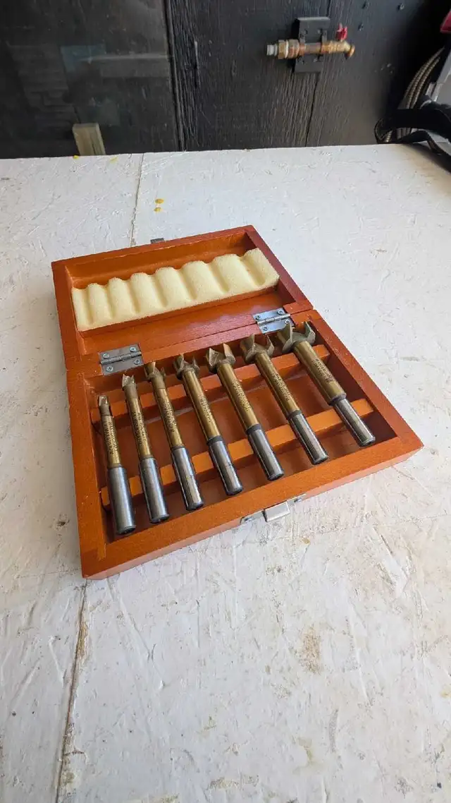 Set of Forstner Bits in Wooden Case in Power Tools in Oshawa / Durham Region - Image 4