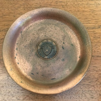 Vintage West Point Copper Ashtray / Trinket Dish