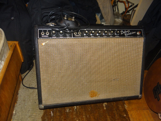 1964 Fender  Deluxe Reverb Black Face Original (sell/trade) in Amps & Pedals in City of Toronto - Image 2