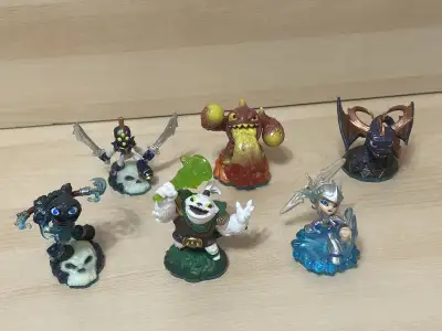 Skylanders swap force lot of 6. Grim creeper, chop chop, zoo Lou, lava barf, blizzard chill and mega...