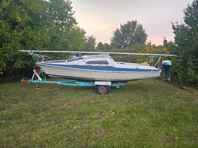 Sailboat 23ft swing keel with trailer in Sailboats in Grand Bend - Image 2