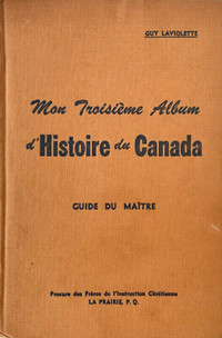 Antiquité 1952. Collection Troisième album d'Histoire du Canada