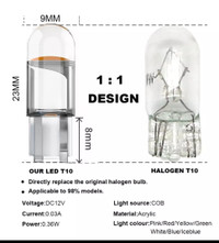 T10 194 led cob bulbs