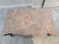 Two Pink Granite Coffee Tables