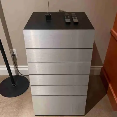 Elevate your sound system with this sleek, used Bang & Olufsen stand, designed to perfectly compleme...