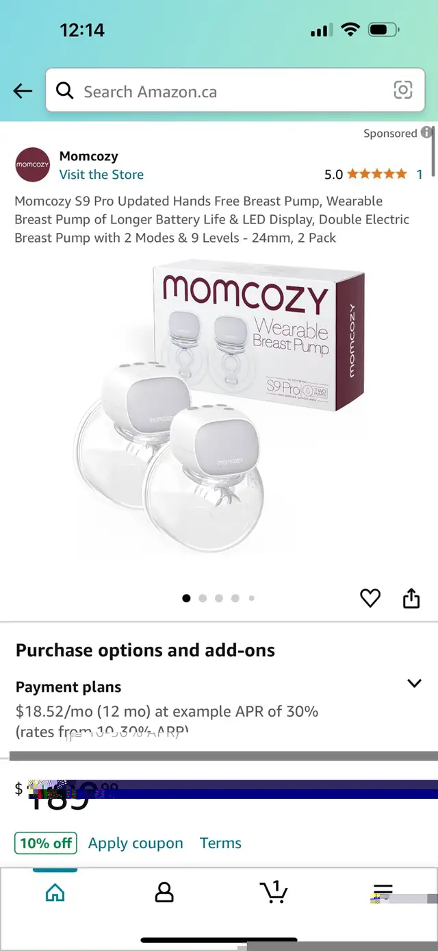 Momcozy S9 Pro Updated Hands Free Breast Pump, Wearable Breast  in Feeding & High Chairs in Ottawa - Image 3