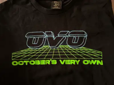 Authentic OVO Men's Medium Black Long-Sleeved Tee, View more