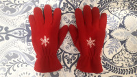 Red Winter Gloves For $5.00