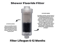 Shower filter removes fluoride/heavy metals/chlorine/bacteria