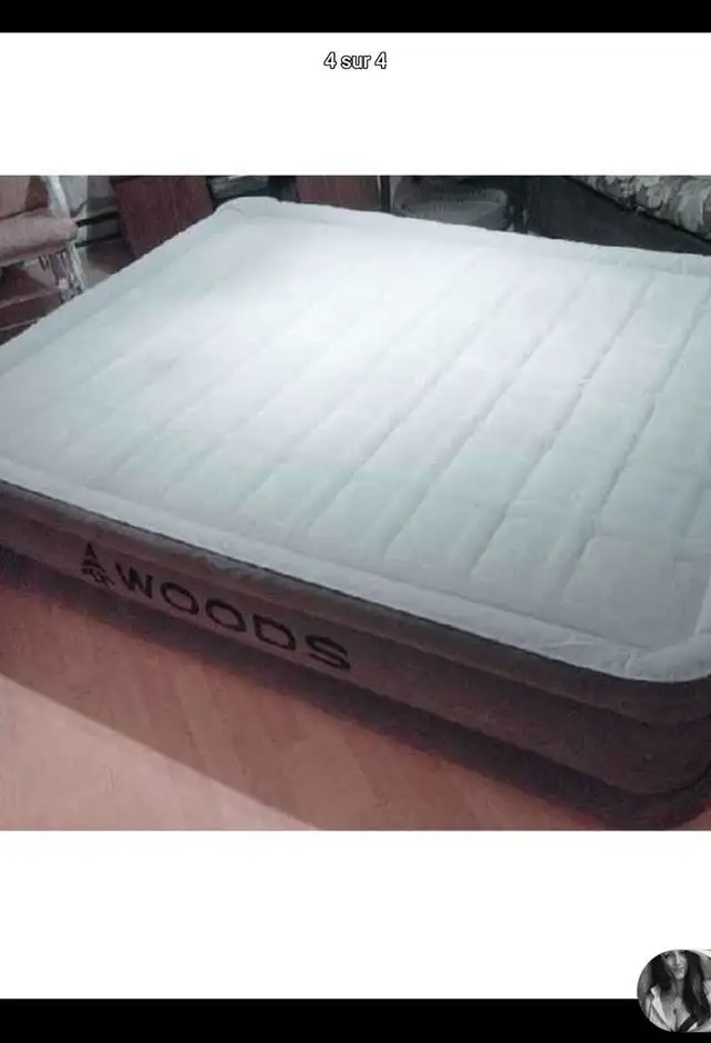 Lit pneumatique queen. Marque WOODS AlwayAire . in Beds & Mattresses in Longueuil / South Shore - Image 3